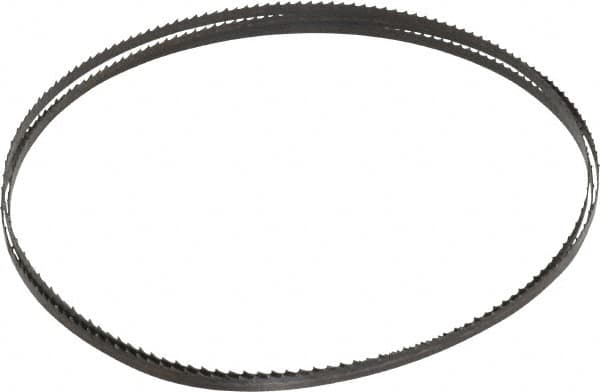 Starrett - 6 TPI, 6' 8" Long x 1/4" Wide x 0.025" Thick, Welded Band Saw Blade - Carbon Steel, Toothed Edge, Raker Tooth Set, Flexible Back, Contour Cutting - Exact Tooling
