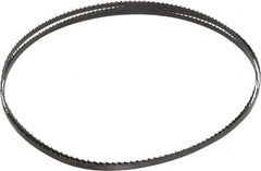 Starrett - 6 TPI, 6' 8" Long x 1/4" Wide x 0.025" Thick, Welded Band Saw Blade - Carbon Steel, Toothed Edge, Raker Tooth Set, Flexible Back, Contour Cutting - Exact Tooling