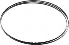 Starrett - 6 TPI, 7' 9-1/2" Long x 1/4" Wide x 0.025" Thick, Welded Band Saw Blade - Carbon Steel, Toothed Edge, Raker Tooth Set, Flexible Back, Contour Cutting - Exact Tooling