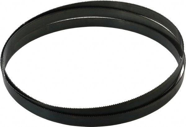 Starrett - 10 TPI, 8' 5" Long x 3/4" Wide x 0.032" Thick, Welded Band Saw Blade - Carbon Steel, Toothed Edge, Raker Tooth Set, Flexible Back, Contour Cutting - Exact Tooling