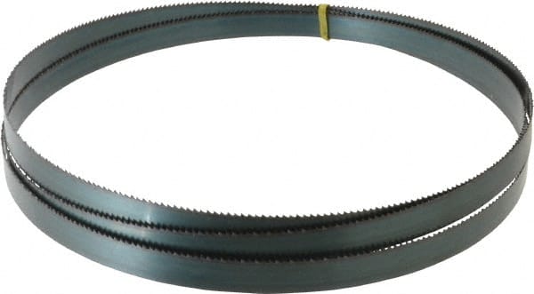 Starrett - 8 TPI, 9' Long x 3/4" Wide x 0.032" Thick, Welded Band Saw Blade - Carbon Steel, Toothed Edge, Raker Tooth Set, Flexible Back, Contour Cutting - Exact Tooling