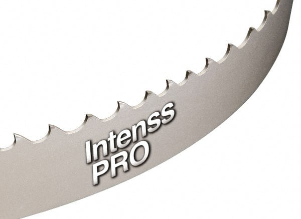 Starrett - 10 to 14 TPI, 13' 3" Long x 1" Wide x 0.035" Thick, Welded Band Saw Blade - Bi-Metal, Toothed Edge, Raker Tooth Set, Contour Cutting - Exact Tooling