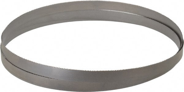 Starrett - 10 to 14 TPI, 9' Long x 3/4" Wide x 0.035" Thick, Welded Band Saw Blade - Bi-Metal, Toothed Edge, Raker Tooth Set, Contour Cutting - Exact Tooling