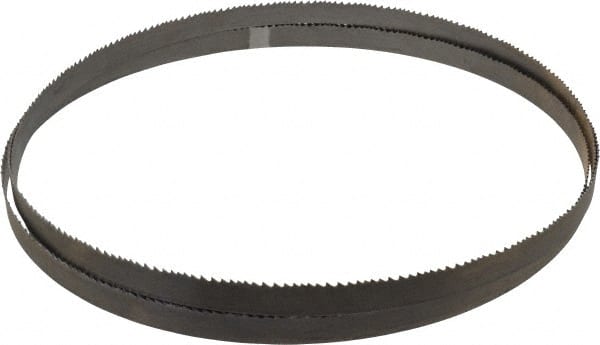 Starrett - 5 to 8 TPI, 10' 10-1/2" Long x 3/4" Wide x 0.035" Thick, Welded Band Saw Blade - Bi-Metal, Toothed Edge, Raker Tooth Set, Contour Cutting - Exact Tooling