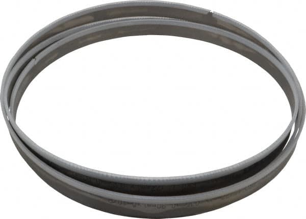 Starrett - 6 to 10 TPI, 10' 10-1/2" Long x 1" Wide x 0.035" Thick, Welded Band Saw Blade - Bi-Metal, Toothed Edge, Raker Tooth Set, Contour Cutting - Exact Tooling