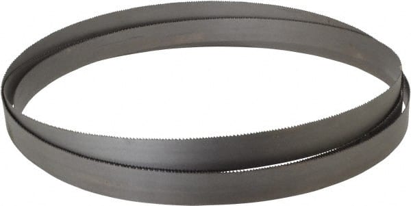 Starrett - 10 to 14 TPI, 10' 10-1/2" Long x 1" Wide x 0.035" Thick, Welded Band Saw Blade - Bi-Metal, Toothed Edge, Raker Tooth Set, Contour Cutting - Exact Tooling