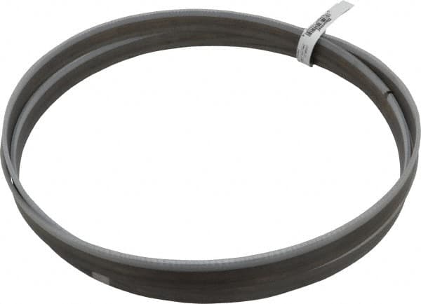 Starrett - 6 to 10 TPI, 11' Long x 1" Wide x 0.035" Thick, Welded Band Saw Blade - Bi-Metal, Toothed Edge, Raker Tooth Set, Contour Cutting - Exact Tooling