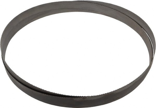 Starrett - 10 to 14 TPI, 12' Long x 1" Wide x 0.035" Thick, Welded Band Saw Blade - Bi-Metal, Toothed Edge, Raker Tooth Set, Contour Cutting - Exact Tooling