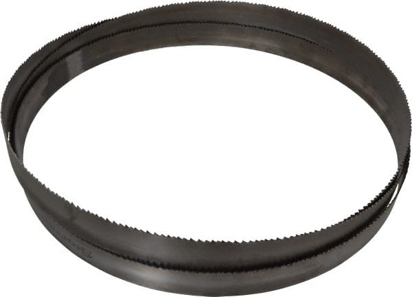 Starrett - 5 to 8 TPI, 12' Long x 1-1/4" Wide x 0.042" Thick, Welded Band Saw Blade - Bi-Metal, Toothed Edge, Raker Tooth Set, Contour Cutting - Exact Tooling