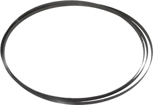 Starrett - 10 to 14 TPI, 12' 6" Long x 1/2" Wide x 0.035" Thick, Welded Band Saw Blade - Bi-Metal, Toothed Edge, Raker Tooth Set, Contour Cutting - Exact Tooling
