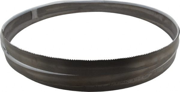 Starrett - 6 to 10 TPI, 14' 6" Long x 1-1/4" Wide x 0.042" Thick, Welded Band Saw Blade - Bi-Metal, Toothed Edge, Raker Tooth Set, Contour Cutting - Exact Tooling