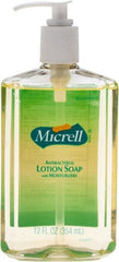 MICRELL - 12 oz Pump Bottle Liquid Soap - Antibacterial, Amber, Light Fragrance Scent - Exact Tooling