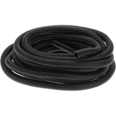 Value Collection - 25' Long, Flexible Wire Loom Conduit - Plastic, 5/8" ID - Exact Tooling