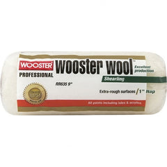 Wooster Brush - 1" Nap, 9" Wide Paint Roller - Rough Texture, Lambswool - Exact Tooling