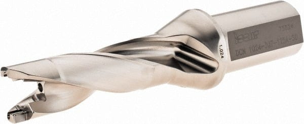 Iscar - 1.024 to 1.059" Diam, 3xD, 3.07" Max Depth, 1-1/4" Shank Diam, 7.06" OAL, Replaceable Tip Drill - ICK, ICM, ICP Insert, 26 Seat Size, DCN Toolholder, Series SumoCham - Exact Tooling