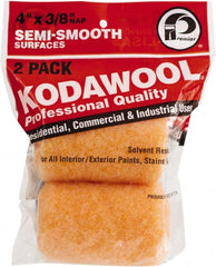 Premier Paint Roller - 3/8" Nap, 4" Wide Paint Roller Cover - Semi-Smooth Texture, Polyester & Wool - Exact Tooling