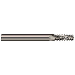 Harvey Tool - 7/8-14 Internal/External 14 TPI 1/2" Shank 4-Flute Solid Carbide Helical Flute Thread Mill - Exact Tooling