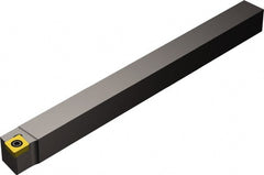 Sandvik Coromant - SCACR/L-S, Left Hand Cut, 0° Lead Angle, 12mm Shank Height x 12mm Shank Width, Neutral Rake Indexable Turning Toolholder - 125mm OAL, CCMT 09 T3 08, CCMT 3(2.5)2 Insert Compatibility, Series CoroTurn 107 - Exact Tooling