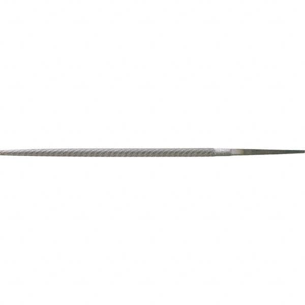 Stanley - 8" Long, Bastard Cut, Round American-Pattern File - Single Cut, 0.31" Overall Thickness - Exact Tooling