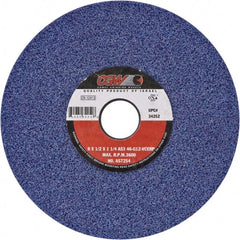 Camel Grinding Wheels - 8" Diam x 1-1/4" Hole x 1/2" Thick, H Hardness, 60 Grit Surface Grinding Wheel - Ceramic, Type 1, Medium Grade, Vitrified Bond, No Recess - Exact Tooling