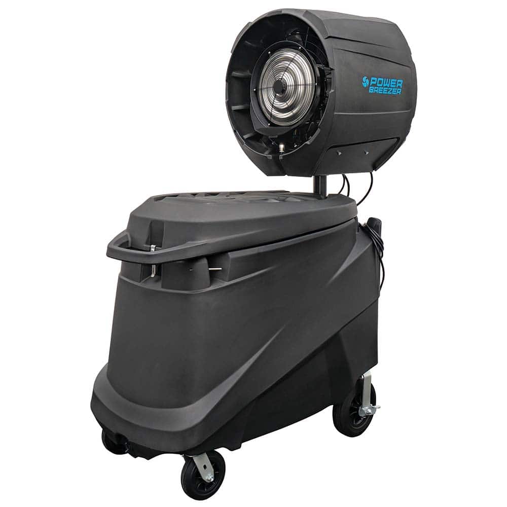 Power Breezer - 23" Blade 85 Gal 1 hp Evaporative Cooler - Exact Tooling