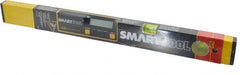 Smart Tool - 24" Long 2 Vial Box Beam Level - Aluminum, Silver, 1 Level & 1 Plumb Vials - Exact Tooling