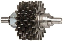 Desmond - 2" Diam Dresser Replacement Cutter Set - 1-1/4" Thick Wheel, Fits Dresser 14310, for Grinding Wheel Dressing - Exact Tooling