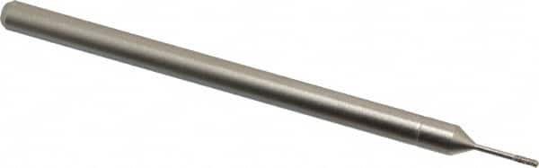 Made in USA - CBN Grinding Pin - 1/8" Shank Diam Very Fine Grade, 220 Grit - Exact Tooling