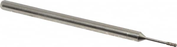 Made in USA - CBN Grinding Pin - 1/8" Shank Diam Very Fine Grade, 220 Grit - Exact Tooling