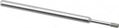 Made in USA - 0.157" Head Thickness Diamond (Abrasive) Grinding Pin - 1/8" Shank Diam Fine Grade, 120 Grit - Exact Tooling