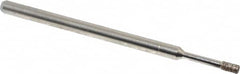 Made in USA - 0.157" Head Thickness CBN Grinding Pin - 1/8" Shank Diam Fine Grade, 120 Grit - Exact Tooling
