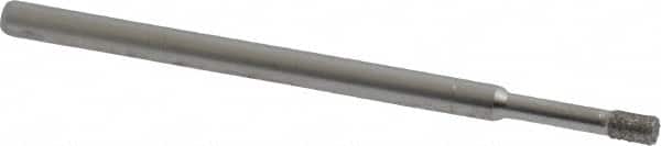 Made in USA - 0.157" Head Thickness Diamond (Abrasive) Grinding Pin - 1/8" Shank Diam Fine Grade, 120 Grit - Exact Tooling