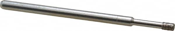 Made in USA - 0.157" Head Thickness CBN Grinding Pin - 1/8" Shank Diam Fine Grade, 120 Grit - Exact Tooling