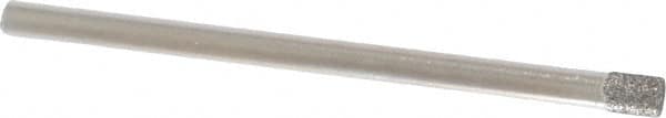 Made in USA - 0.14" Head Diam x 0.197" Head Thickness CBN Grinding Pin - 1/8" Shank Diam Fine Grade, 120 Grit - Exact Tooling