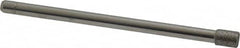 Made in USA - 0.157" Head Diam x 0.197" Head Thickness Diamond (Abrasive) Grinding Pin - 1/8" Shank Diam Fine Grade, 120 Grit - Exact Tooling
