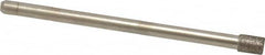 Made in USA - 0.157" Head Diam x 0.197" Head Thickness CBN Grinding Pin - 1/8" Shank Diam Fine Grade, 120 Grit - Exact Tooling