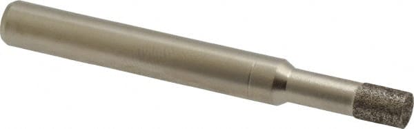 Made in USA - 0.197" Head Diam x 1/4" Head Thickness CBN Grinding Pin - 1/4" Shank Diam Fine Grade, 120 Grit - Exact Tooling