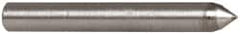 Made in USA - 1" Long x 1/8" Shank Diam Single Point Diamond Dresser - 75° Included Angle - Exact Tooling
