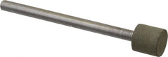 Made in USA - 0.312" Head Diam x 0.313" Head Thickness CBN Grinding Pin - 1/8" Shank Diam x 1.5625" Shank Length, Very Fine Grade, 150 Grit - Exact Tooling