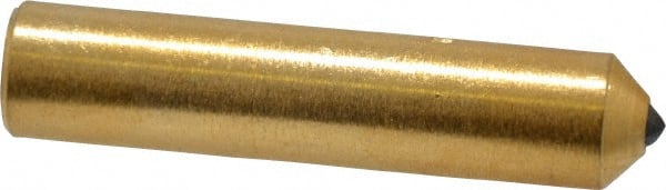 Norton - 1/2 Carat Single Point Diamond Dresser - 2" Long x 7/16" Shank Diam, Contains 3 Stones - Exact Tooling