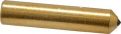 Norton - 1/2 Carat Single Point Diamond Dresser - 2" Long x 7/16" Shank Diam, Contains 3 Stones - Exact Tooling