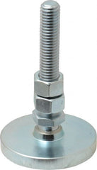 Gibraltar - 1/2-13 Bolt Thread, Studded Pivotal Stud Mount Leveling Pad & Mount - 3,500 Max Lb Capacity, 2-1/2" Base Diam - Exact Tooling
