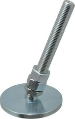 Gibraltar - 3/4-10 Bolt Thread, Studded Pivotal Stud Mount Leveling Pad & Mount - 6,000 Max Lb Capacity, 4" Base Diam - Exact Tooling