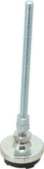 Gibraltar - 3/8-16 Bolt Thread, Studded Pivotal Stud Mount Leveling Pad & Mount - 1,500 Max Lb Capacity, 2" Base Diam - Exact Tooling