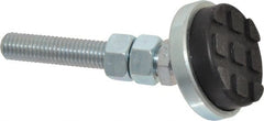 Gibraltar - 1/2-13 Bolt Thread, Studded Pivotal Stud Mount Leveling Pad & Mount - 3,000 Max Lb Capacity, 2" Base Diam - Exact Tooling