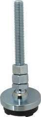Gibraltar - 1/2-13 Bolt Thread, Studded Pivotal Stud Mount Leveling Pad & Mount - 3,000 Max Lb Capacity, 2" Base Diam - Exact Tooling