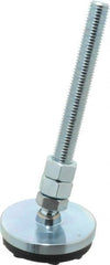 Gibraltar - 5/8-11 Bolt Thread, Studded Pivotal Stud Mount Leveling Pad & Mount - 4,500 Max Lb Capacity, 3" Base Diam - Exact Tooling