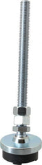 Gibraltar - 1/2-13 Bolt Thread, Studded Pivotal Stud Mount Leveling Pad & Mount - 3,500 Max Lb Capacity, 2" Base Diam - Exact Tooling