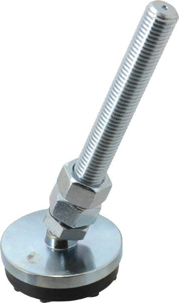 Gibraltar - 3/4-10 Bolt Thread, Studded Pivotal Stud Mount Leveling Pad & Mount - 6,000 Max Lb Capacity, 3" Base Diam - Exact Tooling