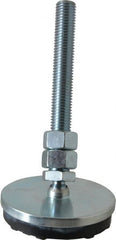 Gibraltar - 3/4-10 Bolt Thread, Studded Pivotal Stud Mount Leveling Pad & Mount - 6,000 Max Lb Capacity, 4" Base Diam - Exact Tooling
